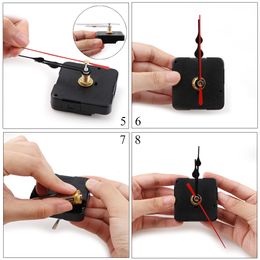 Hot sale 7 kinds of mute big wall clock quartz clock movement mechanism repair tool parts kit set DIY home