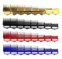 8PCS Professional Hair Clipper Limit Comb Cutting Guide Combs 15345610131925MM Set Replacement Tools Kit 2201243204811