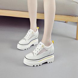 Fitness Shoes Ladies Fashion Wedge Sneakers Women Chunky Platform White Sexy For High Heels Sex Womens Casual Shoe