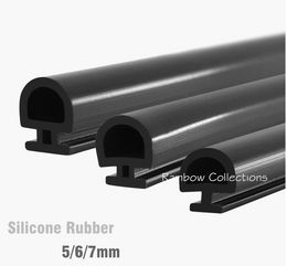 10M White/Black Rubber Bottom sealing strips bridge Aluminium door/window sealed plastic strips energy saving windows and doors