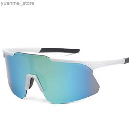 Outdoor Eyewear Outdoor cycling glasses outdoor cycling mountain cycling motorcycle riding sunglasses outdoor UV resistant sunglasses Y240410