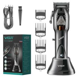 Clippers VGR Barber Hair Clipper Professional Rechargeable Electric Cord/Cordless Hair Trimmer For Men Beard Hair Cutting Machine Set