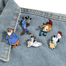 childhood movie game characters dog enamel pin Cute Anime Movies Games Hard Enamel Pins Collect Metal Cartoon Brooch Backpack Hat Bag Collar Lapel Badges