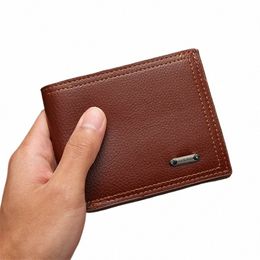 2023 PU Leather Men Wallets Male Bag Small Multifunctial Mey Coin Purses Dollar Large Capacity Design Slim Casual Wallet k5Yh#