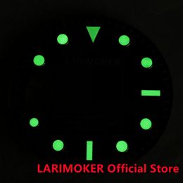 LARIMOKER Brand New 29MM Black Orange White Green Luminous NH38 Hollow Watch Dial fit 3/3.8 O 'clock NH38A Watch Case