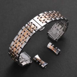 Watch Bands Solid Stainless Steel Band 18mm 20mm 22mm Universal Smartwatch Replacement Strap Bracelet Men Business Watchband BeltL2404