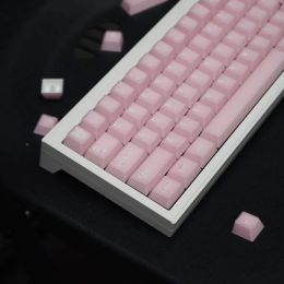 Accessories ECHOME Pink Jade Theme Keycap Set PBT Dyesublimation Translucent Keyboard Cap Cherry Profile Key Cap for Mechanical Keyboard