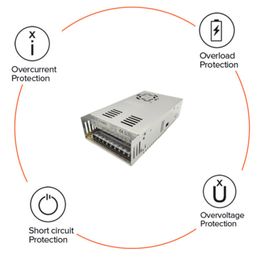 CHUX Dual Output 5V 12V 24V Switching Power Supply 300W Two Groups D-300A 300B 300C for LED Industry SMPS Power Supplies