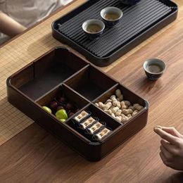 Tea Trays Drawer Type Bamboo Tray Drainage Set Storage Box Family Living Room KungFu Suit Multifunctional Distribution