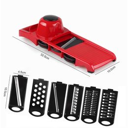 Vegetables Slicers Vegetables Cutter Grater Shredders Multi Slicer Peeler Carrot Fruit 6 in 1 Gadgets Vegetable Cutting Tools