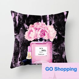 High-end New Arrival Home Throw Pillowcase Perfume Bottle Pillow Cover Living Room Sofa Decoration Pillowcases Cushion