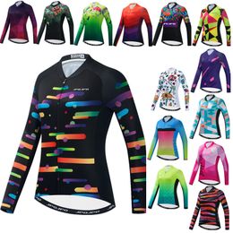 Weimostar Pro Cycling Jersey Long Sleeve Women Autumn Bicycle Clothing Tops Team Sport Cycling Clothes Road MTB Bike Jersey Ropa