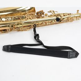 Adjust Oboes Alto Tenor Saxophone Neck Strap Durable PU Leather Webbing Belt for Clarinet Baritone Soprano Horn