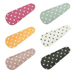 Safety Scissors Protective Cover Polka Dot Embroidery Scissors Sheath Cover Sewing Scissor Sheath Protective Storage Bag