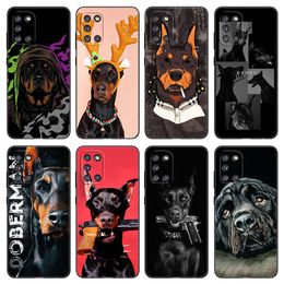 Animal Doberman Dog Phone Case For Samsung Galaxy A01 A03 Core A02 A10 A20 S A11 A20E A30 A40 A41 A5 2017 A6 A8 Plus A7 2018