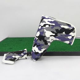 Golfer Putter HeadCover değiştirilebilir ayarlanabilir aşınma dirençli Golf Kulübü kafa koruyucu kapak manyetik kapatma