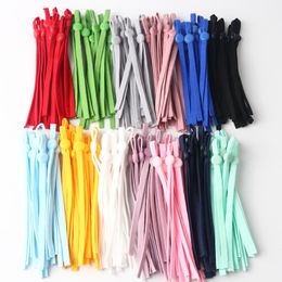 50Pcs Mask Elastic Band Colour Elastic Adjustable Mask Silicone Buckle Soft Rubber Non-slip Sewing Accessories Material 11-12CM