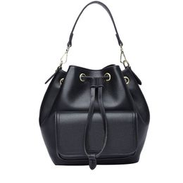 Designer Bucket Bag for Women Shoulder Drawstring handbag purse High quality Patent Leather Handbags Strap Crossbody306H