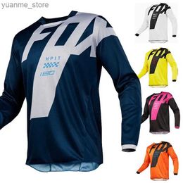 Cycling Shirts Tops Motorcycle Mountain Bike Team Downhill Jersey HPIT Offroad DH MX Bicycle Locomotive Shirt Cross Country Mountain Jersey Y2404Y240418Y5CD