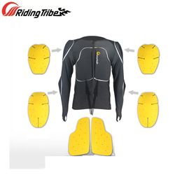 Men Motorcycle Protective Armor Jacket Biker Rider Full Body Motocross Safety Vest Chest Spine Shoulder Elbow Protectors HX-P21