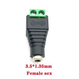 10PCS Male and Female DC Power plug 5.5 x 2.1MM 5.5*2.5MM 3.5*1.35MM 12V 24V Jack Adapter Connector Plug CCTV 5.5x2.1 2.5 1.35