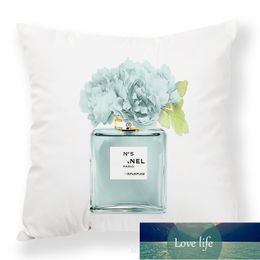 Lux Perfume Flower Creative Design Plush Pillowcase Factory Wholesale Ins Nordic Pillows Lumbar Support