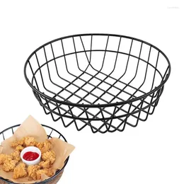 Bowls Fry Basket Metal Berry Bowl Fruit Holder Retro Wire Storage Baskets Portable Mini Picnic Kitchen Decor For