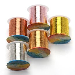 Solid Colorfast Copper Wire Tarnish-Resistant Beading Wire DIY Craft Bracelet Necklace Cord String Jewelry Making Accessories 240410