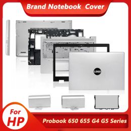 Cases New For HP Probook 650 655 G4 G5 Laptop Lcd Back Cover/Front Bezel/Palmrest/Bottom Case/Hinge Cover/DVD Cover No Touch Silver