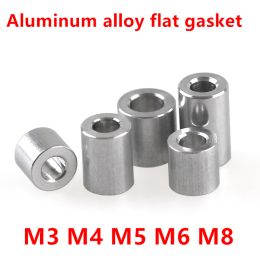 10pcs Aluminium flat washer M3 M4 M5 M6 M8 Aluminium Bushing gasket Spacer Aluminium hollow tube No thread standoffs