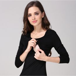 Maternity Clothes Nursing Top Tight Breastfeeding T-shirt Pregnancy Clothing For Pregnant Women Soft Modal Maternity Tops
