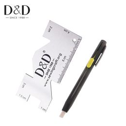 D&D Sewing Kit Set for Metal Gauge Sewing Quilting Ruler & Sewing Tailor's Chalk Fabric Craft DIY Sewing Accessories