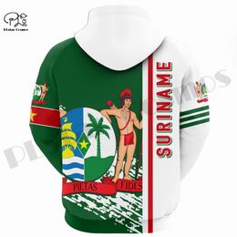 PLstar Cosmos 3DPrinted Newest Suriname Country Flag Art Unique Hrajuku Streetwear Unisex Casual Hoodies/Zip/Sweatshirt B-1