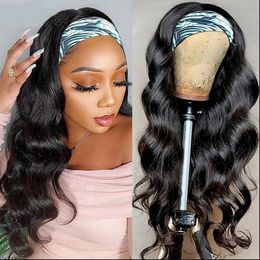 Headband Wig Body Wave Remy Human Hair Wigs for Women Brown Blonde Black 1B 27 Ombre Full Machine Made Wig No Glue MogulHair