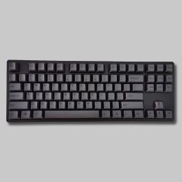 Accessories Custom Keycaps Set for Mechanical Keyboard,Carbon Black,Opaque Dark Legends,OEM Profile,PBT