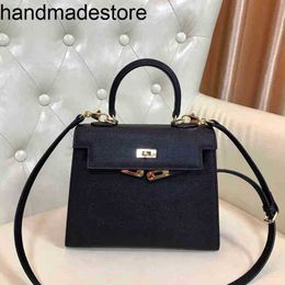 Kl Designer Handbags Leather Stars Same Bag Small Square Bag Print Cowhide One Shoulder Slant Cross Portable Womens Bag Big