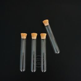 12pcs/lot U-shape Clear Glass test tubes with cork stopper for kinds of Labs/schools glassware Length 75/100/150/180mm