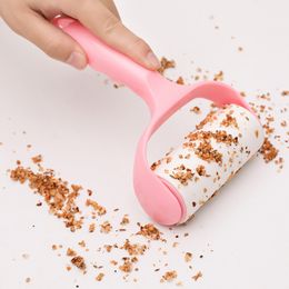 Tearable Roll Paper Sticky Roller Dust Wiper Pet Hair Clothes Carpet Tousle Remover Replaceable Roller Cleaning Brush