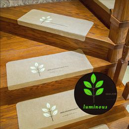 RULDGEE Pentalobe Step Mat Luminous Self-adhesive Non-slip Stair Carpet Floor Staircase Carpets Home Safety Protector Mats