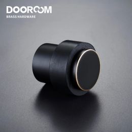 Dooroom Brass Environmental Rubber Door Stops Bathroom Door Stopper Heavy Duty Floor Mount Bumper Non-magnetic Door Holder Catch