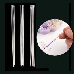 25Pcs Superfine Bead Beading Needles Threading String Cord Jewelry Craft Tambour/Jewelry Bracelet Necklace Making Tools Pins DIY