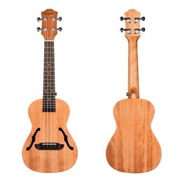 Ukulele Mahogany 23 26 Inch Concert Tenor F Sound Hole Electric Acoustic Guitar 4 Strings Ukelele Guitarra Uke