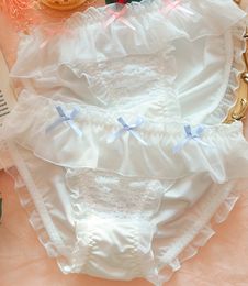 Butterfly Dream Dance ~ Japanese lingerie big bow girl underwear sweet and cute small chest no steel ring bra panty set
