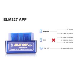 ELM327 V2.1 V1.5 Bluetooth OBD2 OBDII Auto Code Reader Scan Tools ELM 327 Car Diagnostic Tools Scanner For Android Symbian