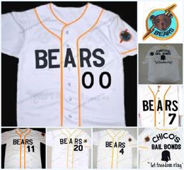 Custom The Bad News BEARS Baseball Jerseys Any Number 3 Kelly Leak 7 Miguel Agilar 11 Amanda Whurlitzer 12 Tanner Boyle Movie 4936312