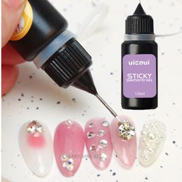 1PC(10ml) Nails Rhinestones Glue Clear Rhinestones Glue Gel for Nails Charms DIY Filling Gems Crystal Diamond Jewellery Bonder