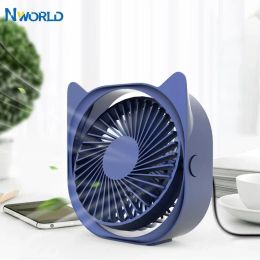 Gadgets Mini USB Fan Table Small Fan Electronic Summer USB Smart Gadgets Portable Cool Gadgets Silent Rechargeable For Office Home