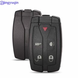 jingyuqin Replacement 5 Buttons Uncut Blade Car Key Case Styling Cover Shell For Land Rover Freelander Remote Flip Fob