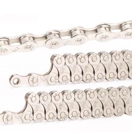 Bike Bicycle Chain 6 7 8 9 10 11 12 Speed Velocidade Electroplated Silver Chain Mountain Road Bike MTB Chains Part 116 Links