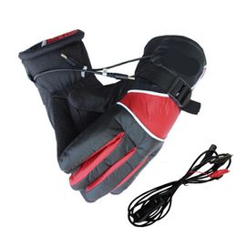 12 v Winter USB Hand Warmer Electric Thermal Gloves Waterproof Heated Gloves Battery Powered For Motorcycle Ski Gloves
